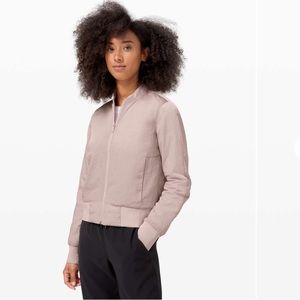 NWT Lululemon Non-Stop Bomber *Reversible in Pink Fawn